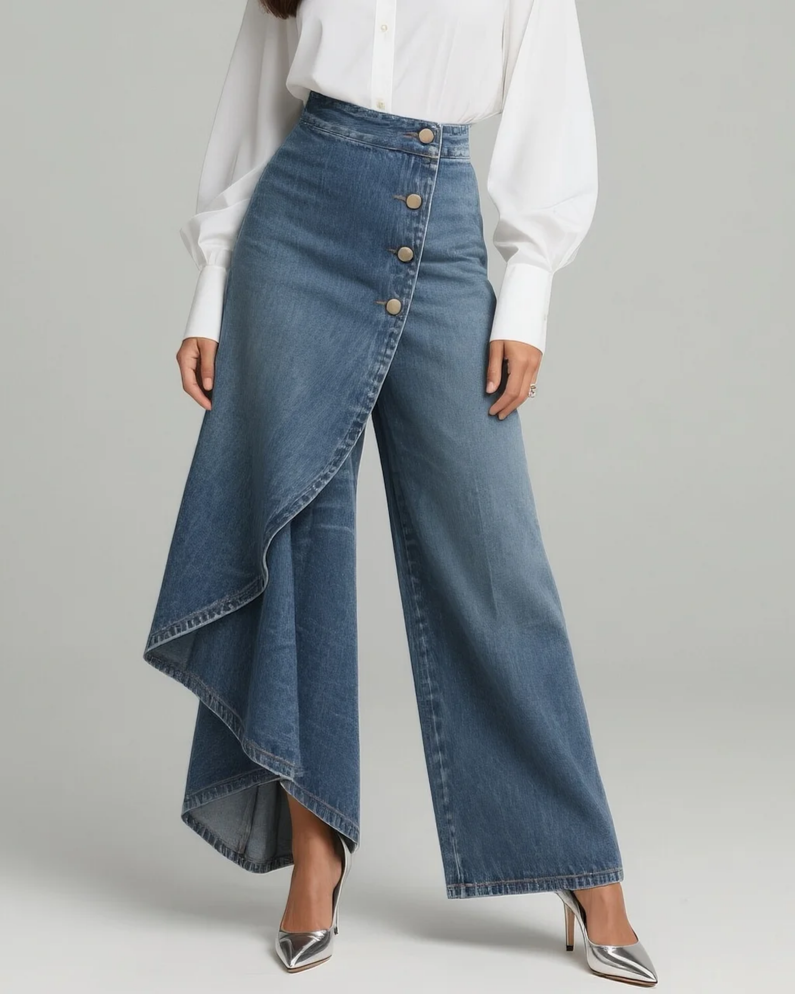 Martina™ | Jeans de Talle Alto con Pierna Ancha y Corte Relajado en Diseño Elegante