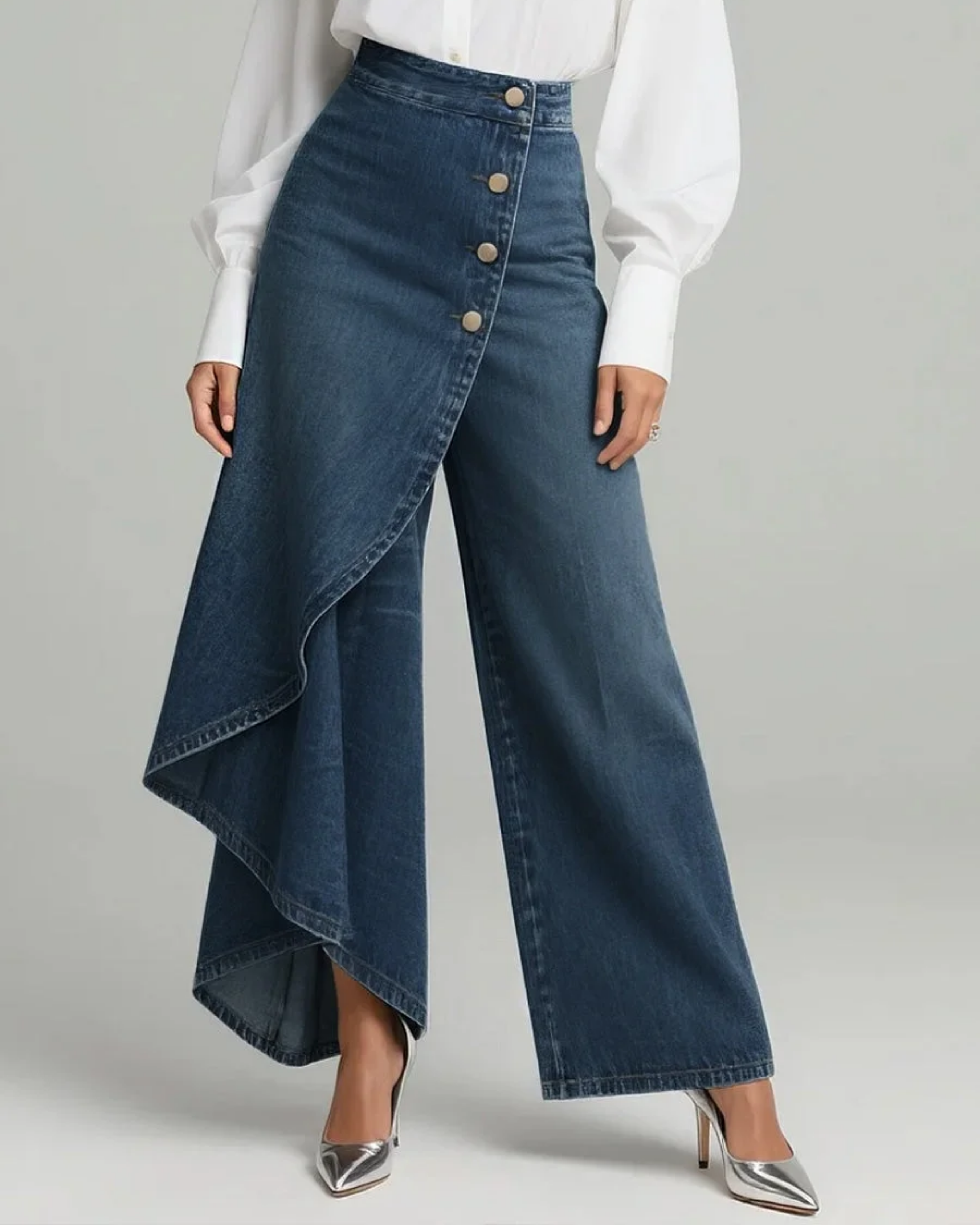 Martina™ | Jeans de Talle Alto con Pierna Ancha y Corte Relajado en Diseño Elegante