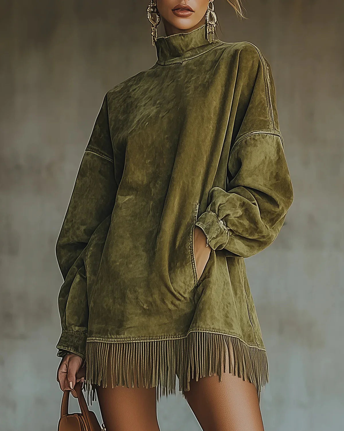 Selina™ | Vestido de ante con flecos