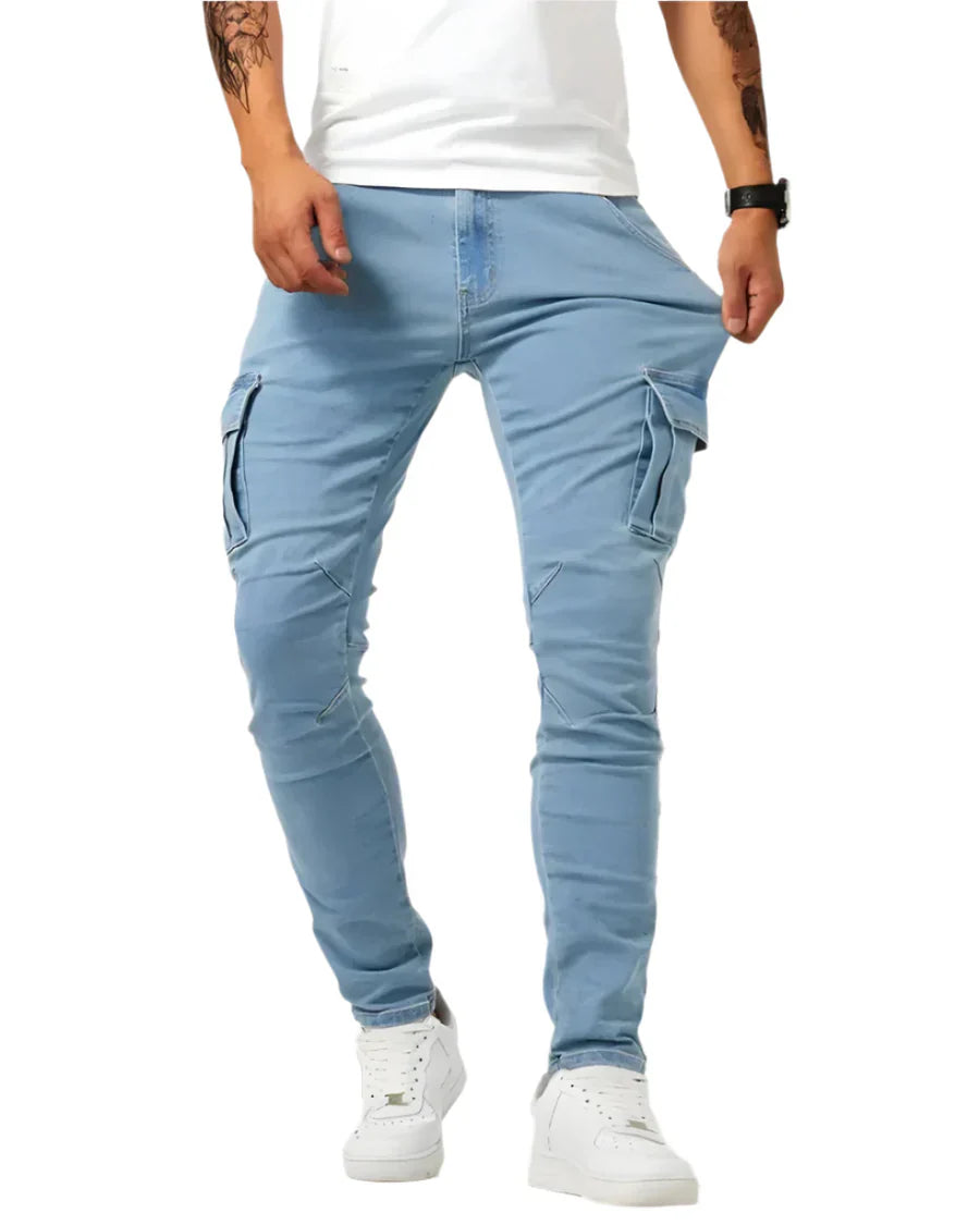 Alex™ | Pantalones cargo elásticos
