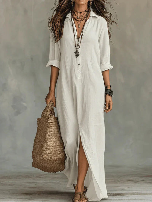 ALBA | Vestido maxi cómodo y elegante con silueta favorecedora