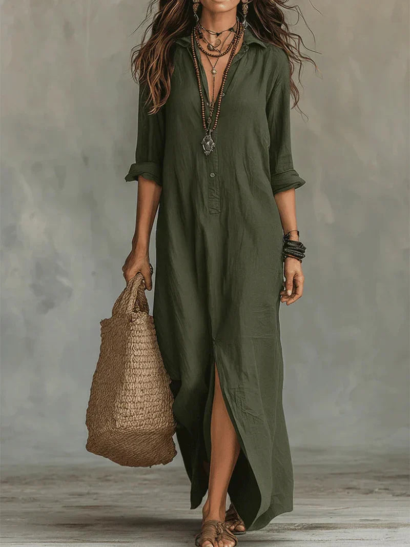 ALBA | Vestido maxi cómodo y elegante con silueta favorecedora