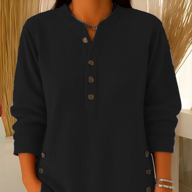 Blusa de pana con botones Henley™