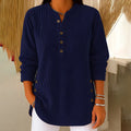 Blusa de pana con botones Henley™