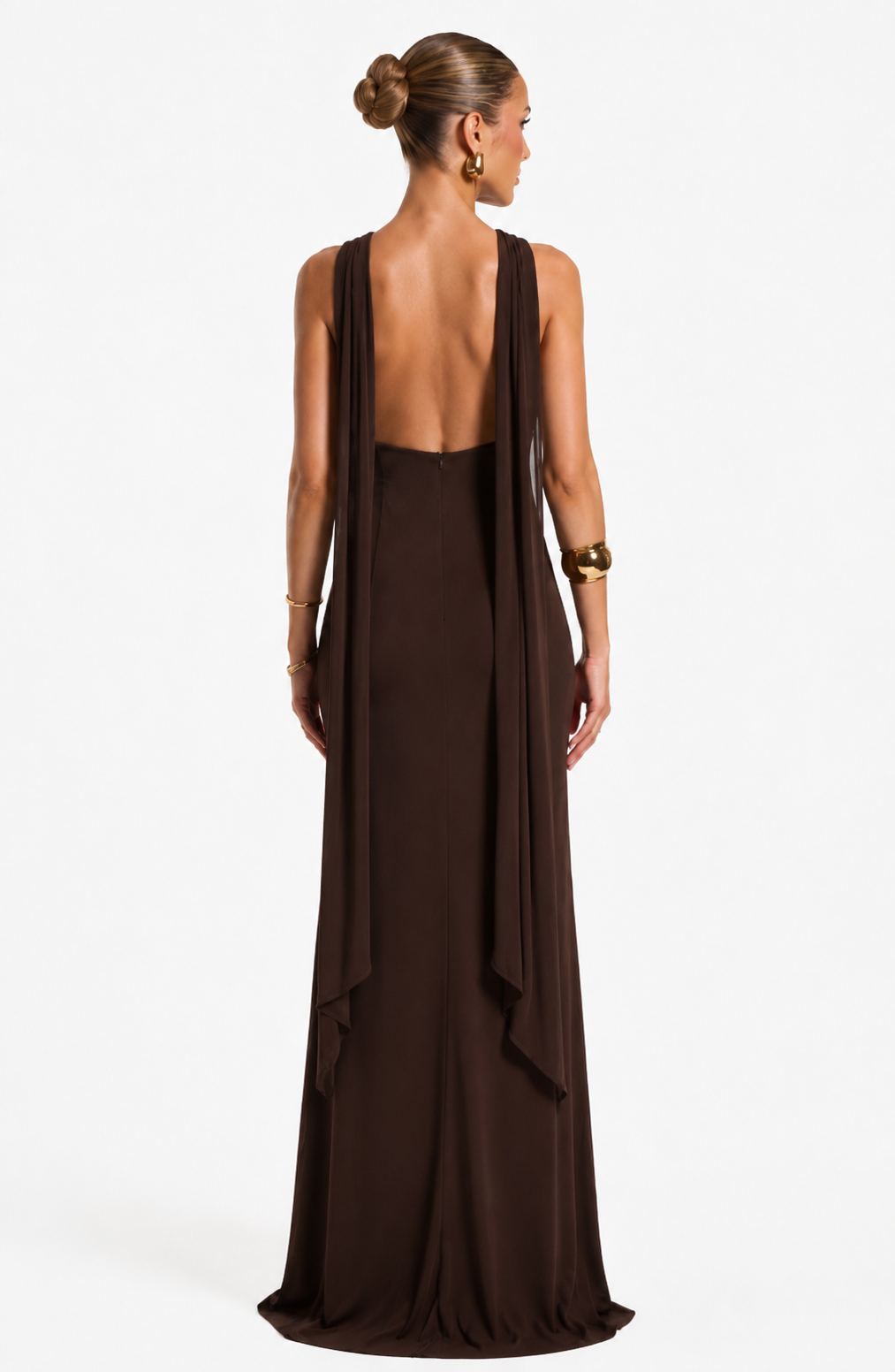 Vestido Safira en Marrón