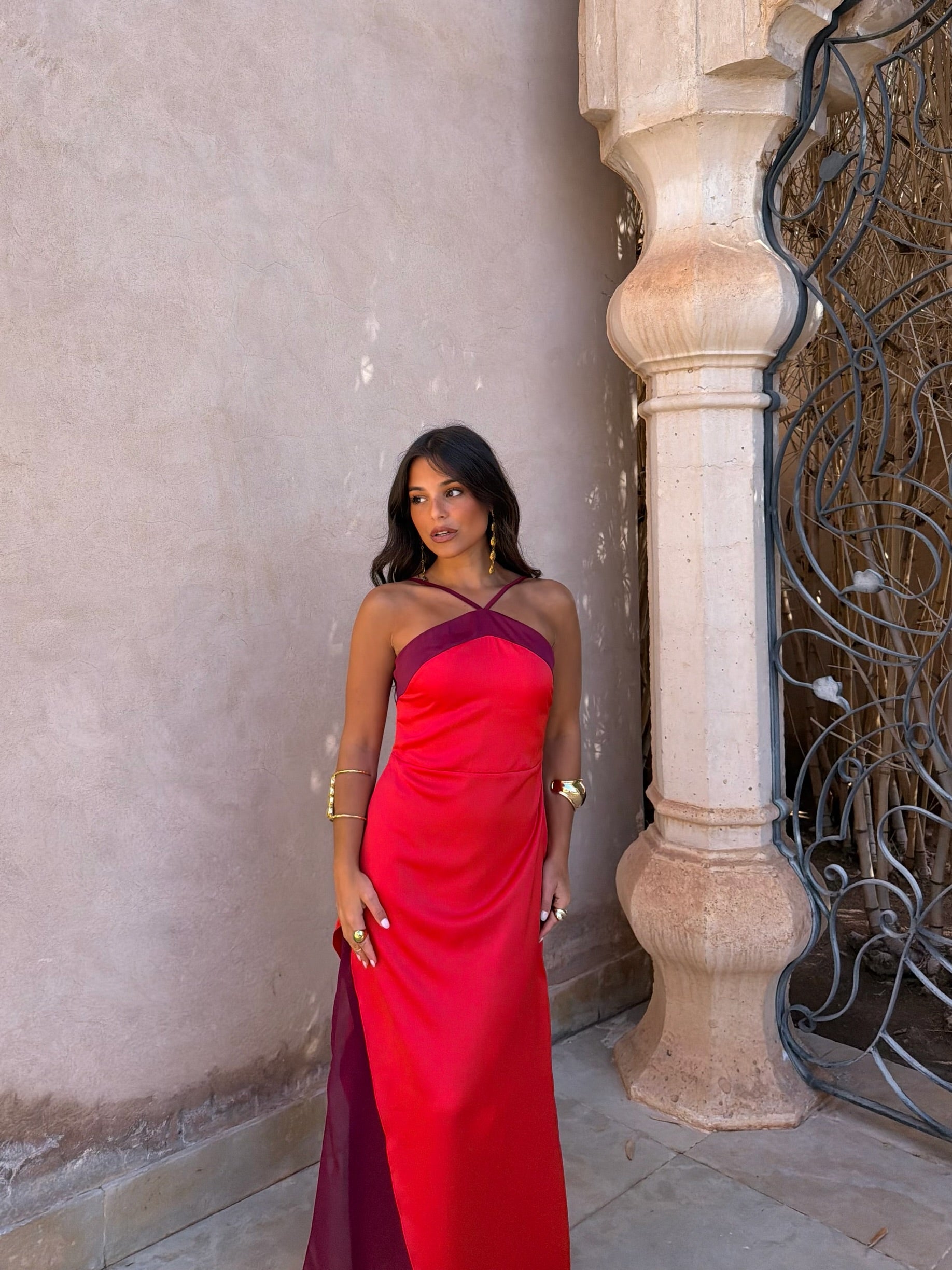 Vestido Oasis en Rojo