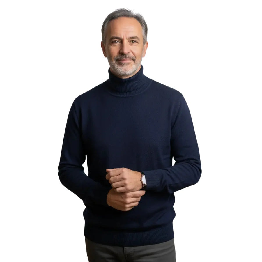 Elton™ | Jersey de cachemira refinado de cuello alto
