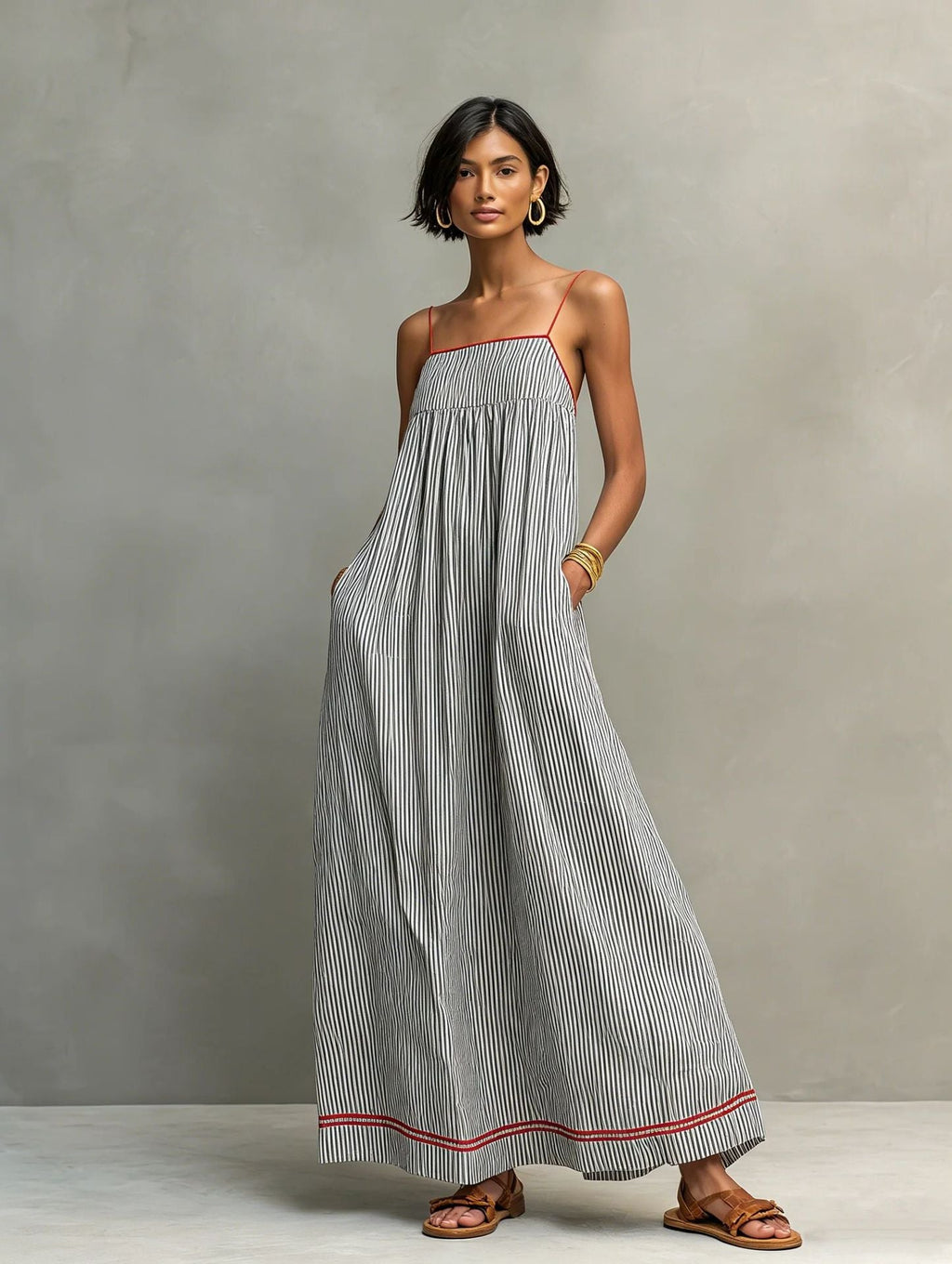 Vestido Maxi Elegante sin Mangas