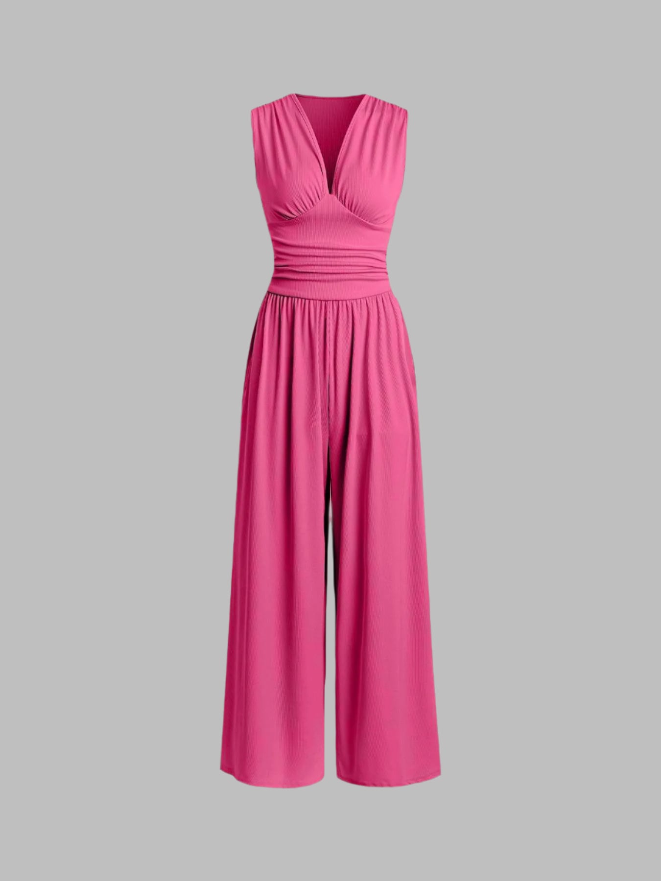 Charity – Mono Elegante sin Mangas de Pierna Ancha
