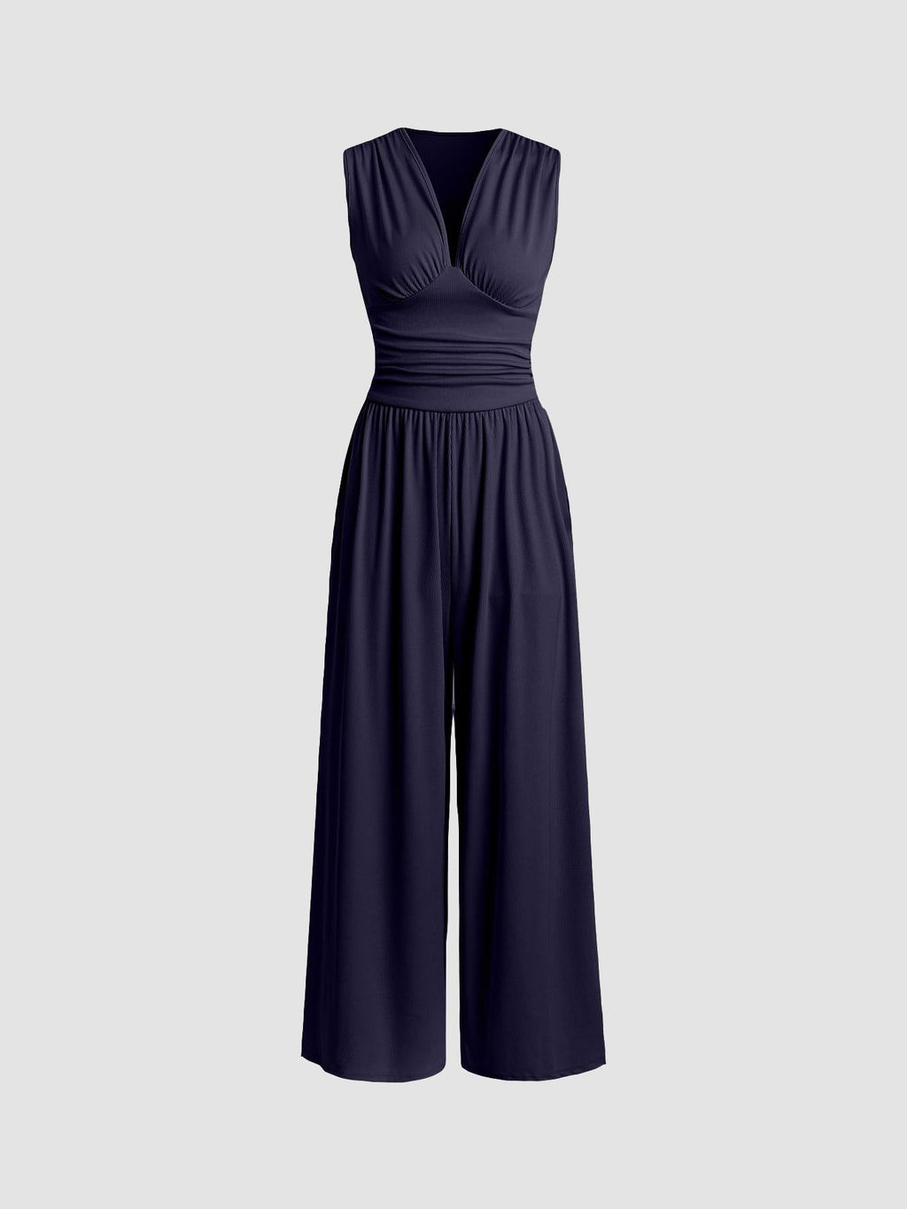 Charity – Mono Elegante sin Mangas de Pierna Ancha