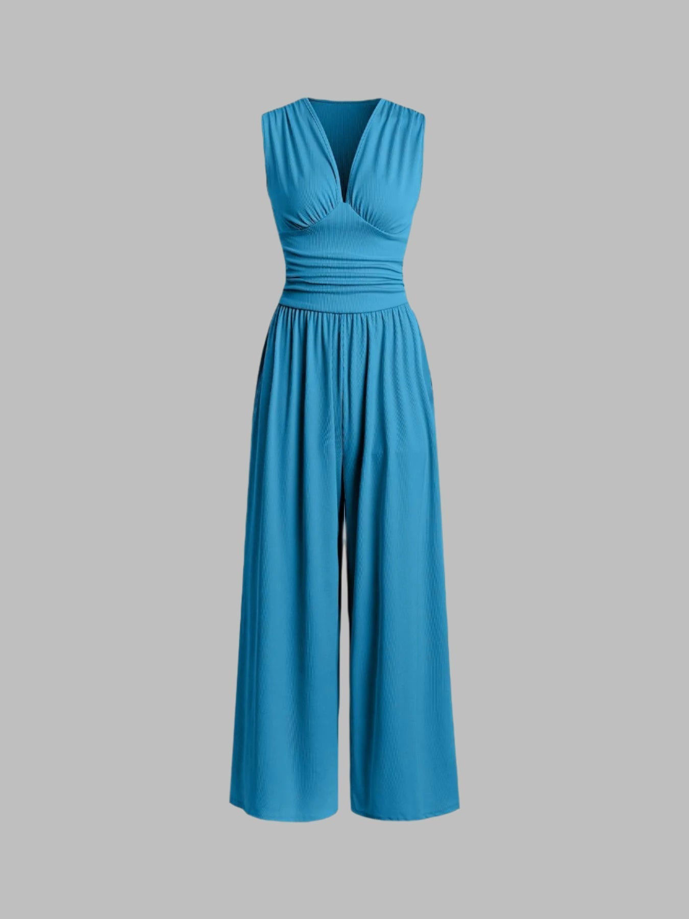 Charity – Mono Elegante sin Mangas de Pierna Ancha