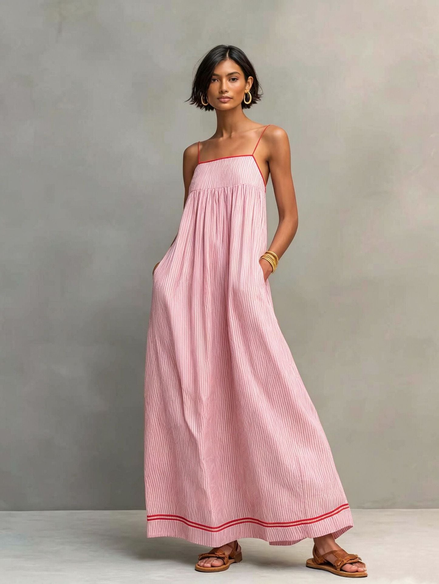 Vestido Maxi Elegante sin Mangas