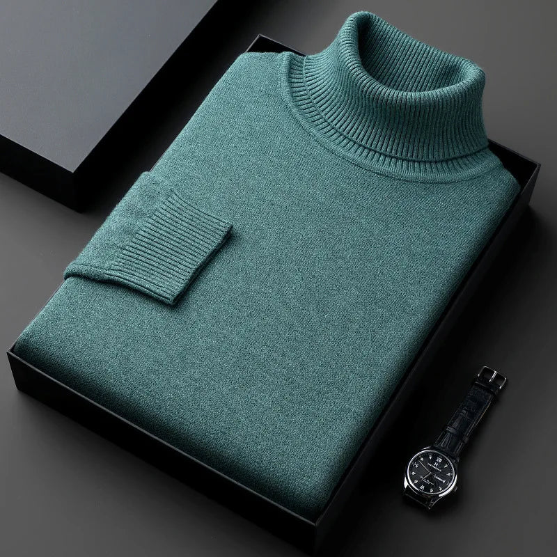 Elton™ | Jersey de cachemira refinado de cuello alto
