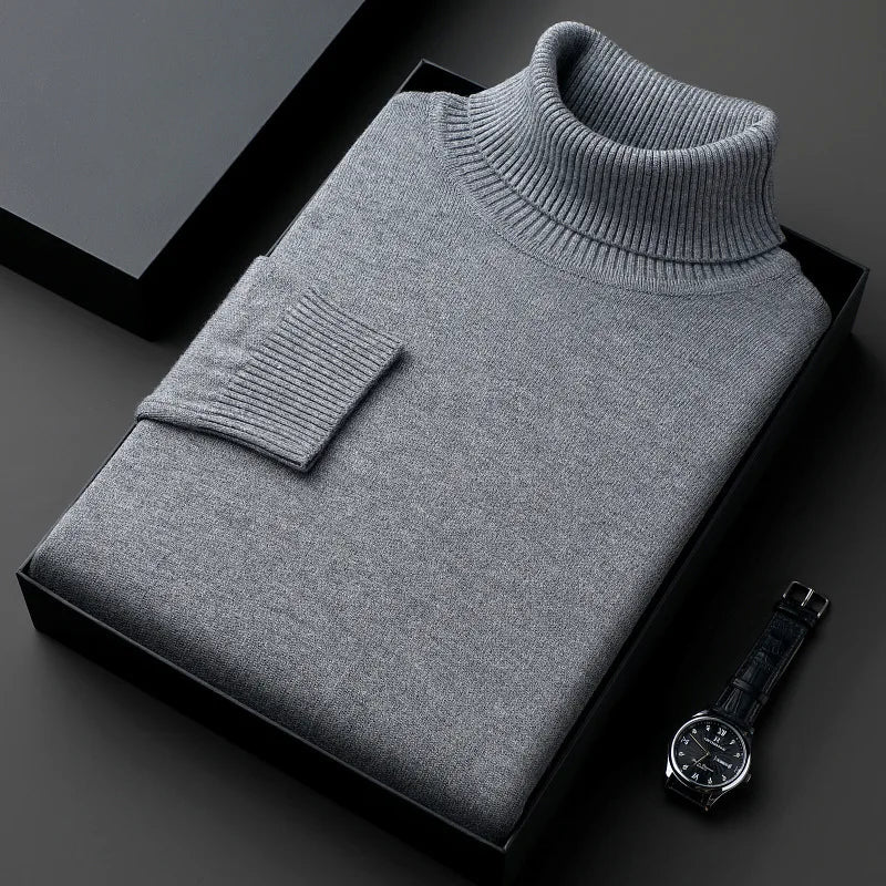 Elton™ | Jersey de cachemira refinado de cuello alto