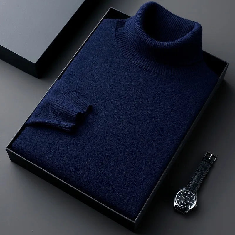 Elton™ | Jersey de cachemira refinado de cuello alto