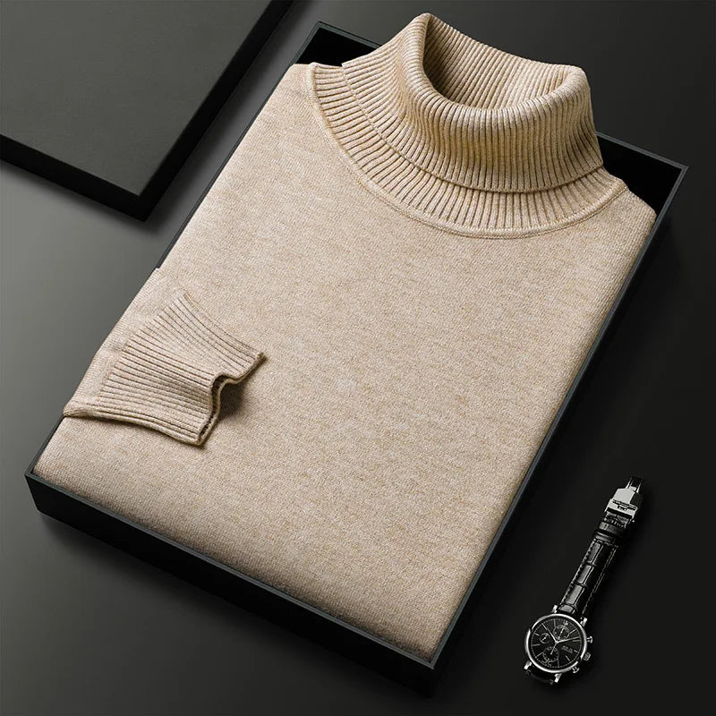 Elton™ | Jersey de cachemira refinado de cuello alto