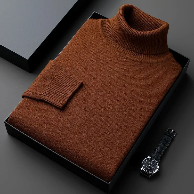 Elton™ | Jersey de cachemira refinado de cuello alto