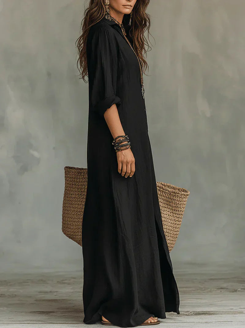 ALBA | Vestido maxi cómodo y elegante con silueta favorecedora