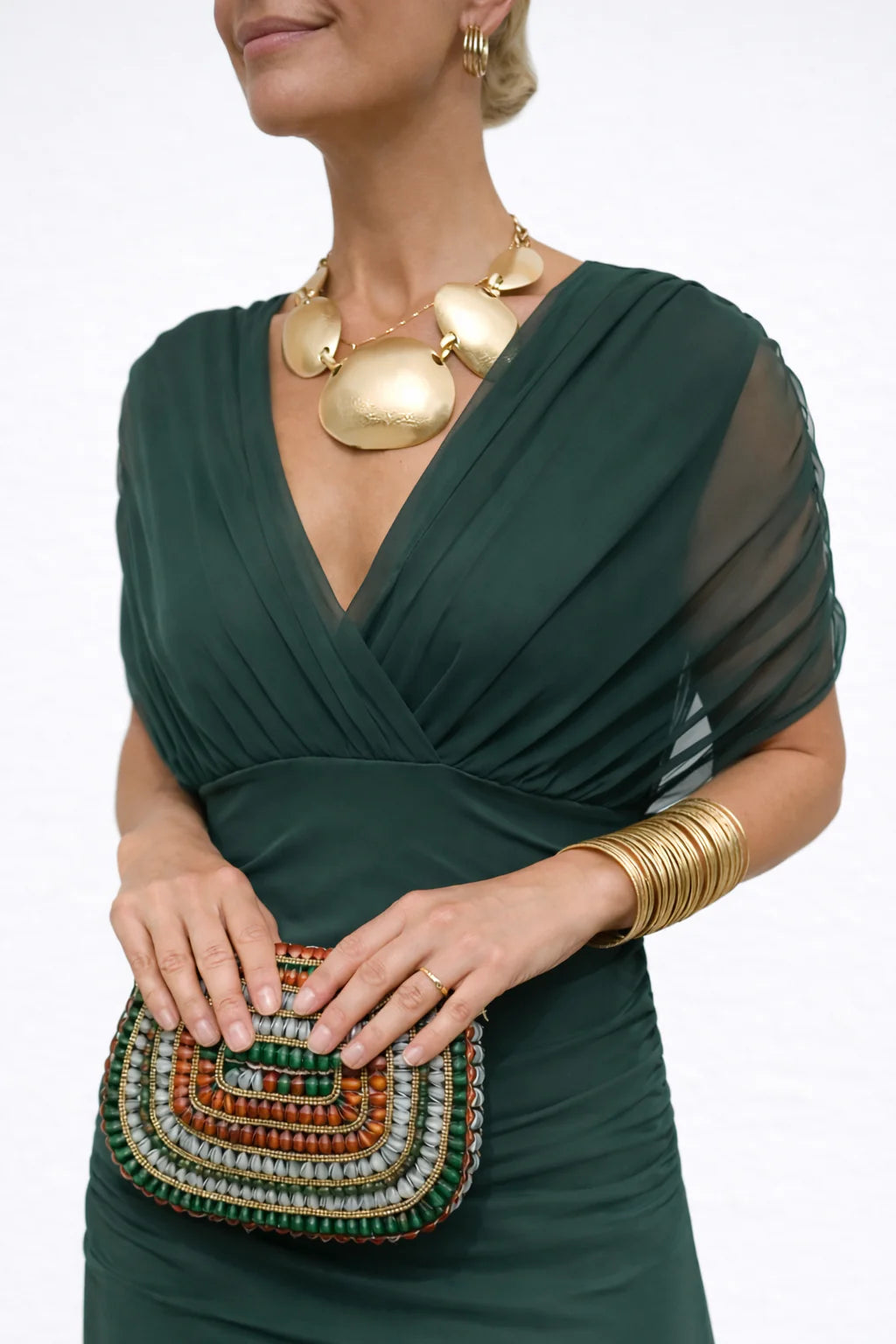 Velora™ | Vestido Largo Floral con Cuello en V