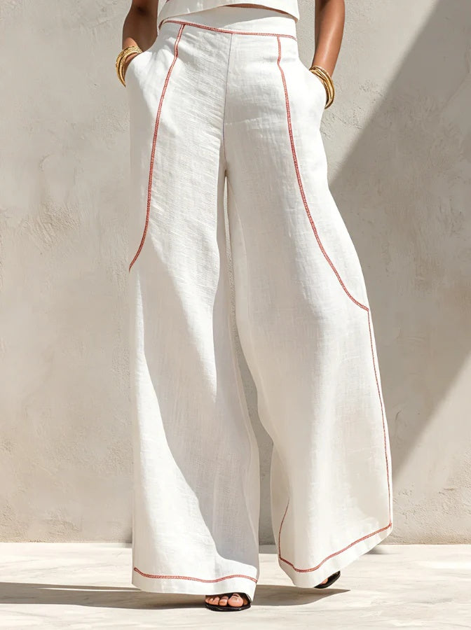 Vittoria | Conjunto blanco elegante de dos piezas